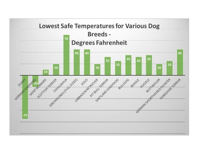 Graph of Safe Temperatures