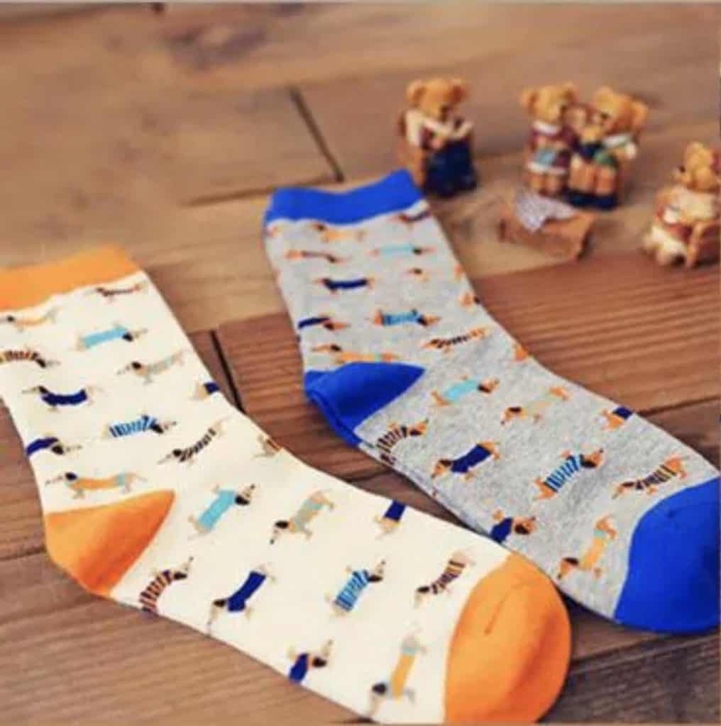 Unique Gifts for Dog Lovers available on Etsy - Dachshund Socks